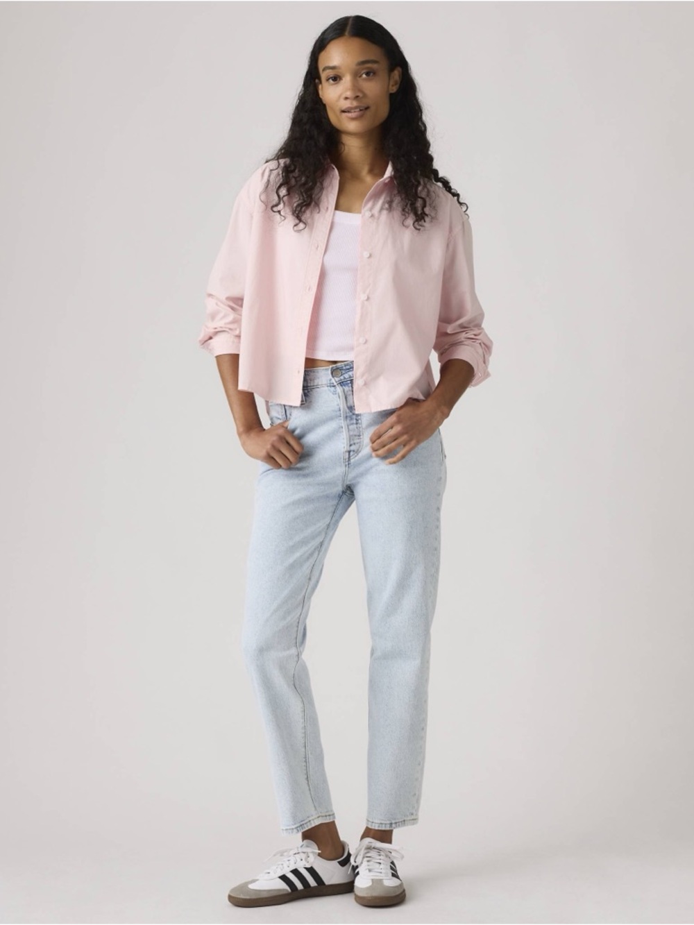 Levi’s Premium 501 Original Cropped Jeans Size 25x26 Light Wash‎ High Rise Denim
